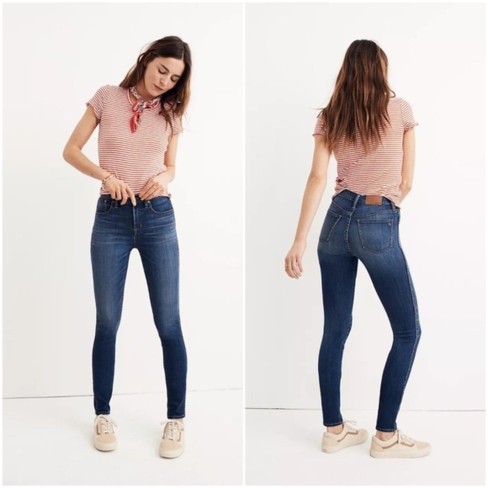 Madewell 10” High Rise Skinny Jeans Size 26T